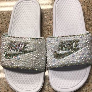 Bundle 2 Custom Nike Slides Size 9